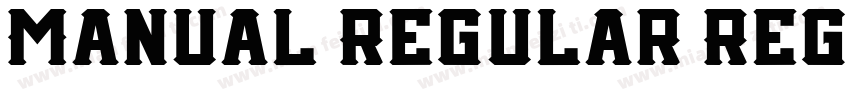 Manual Regular Regul字体转换